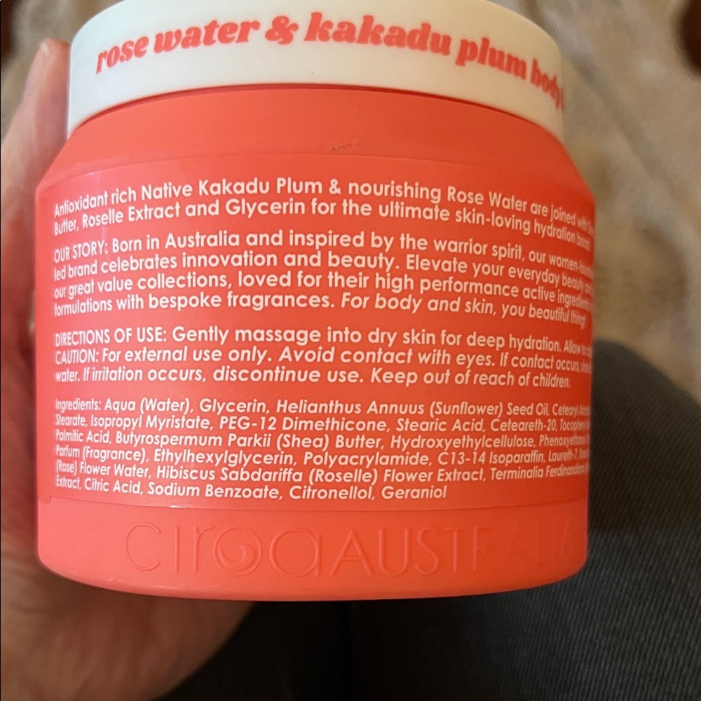 Ciroa Rose Water & Kakadu Plum Body Butter NEW UNOPENED - Picture 4 of 5